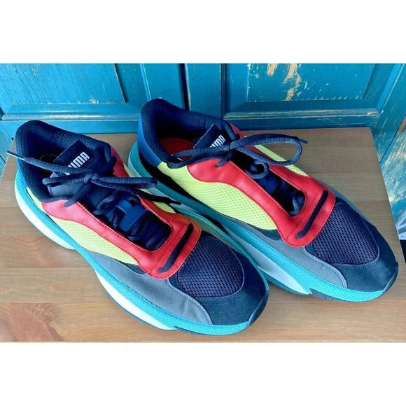 Puma Alteration Kurve 369794-02 Men's Size 17 Black Limelight - Picture 4 of 11